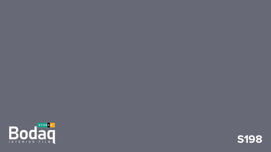 Bodaq Hyundai S198 interior film sample in solid dark grey color