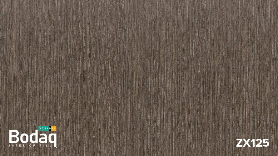 Bodaq Hyundai interior film wood grain texture sample ZX125 in brown shade