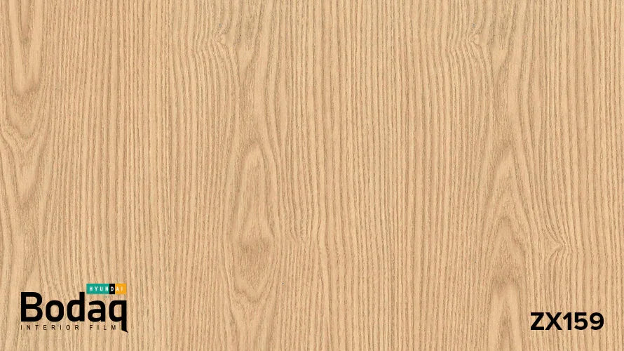 Light wood grain texture interior film by Bodaq Hyundai, model ZX159